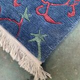 Nepalese rug 165x95 cm oriental, chinese, tibetan, tribal, blue, pink, red
