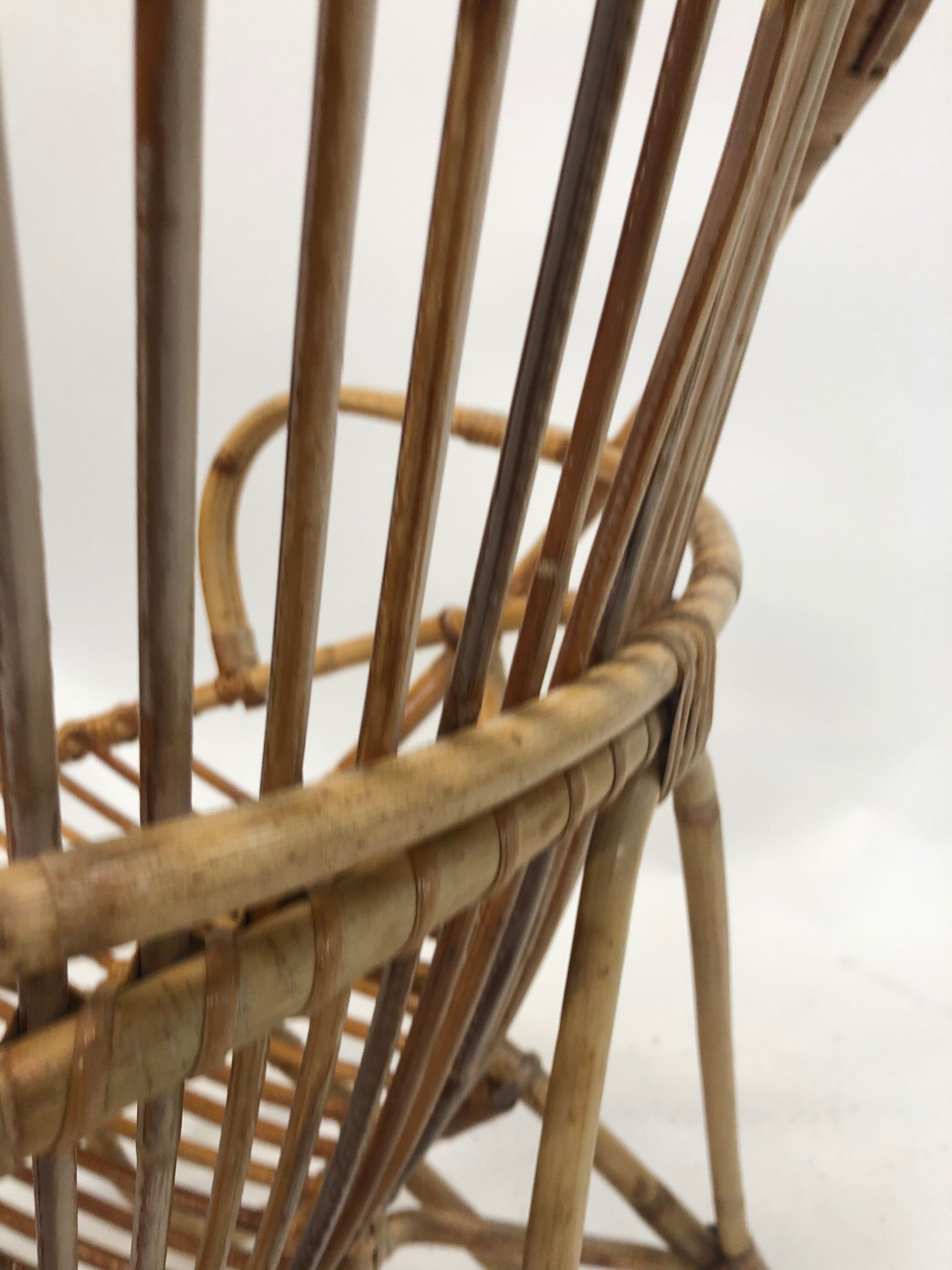 Rohe Noordwolde rattan chair, 1960, Netherlands