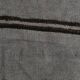 Striped Pattern Gray & Black Vintage Kilim Rug, 188x267Cm