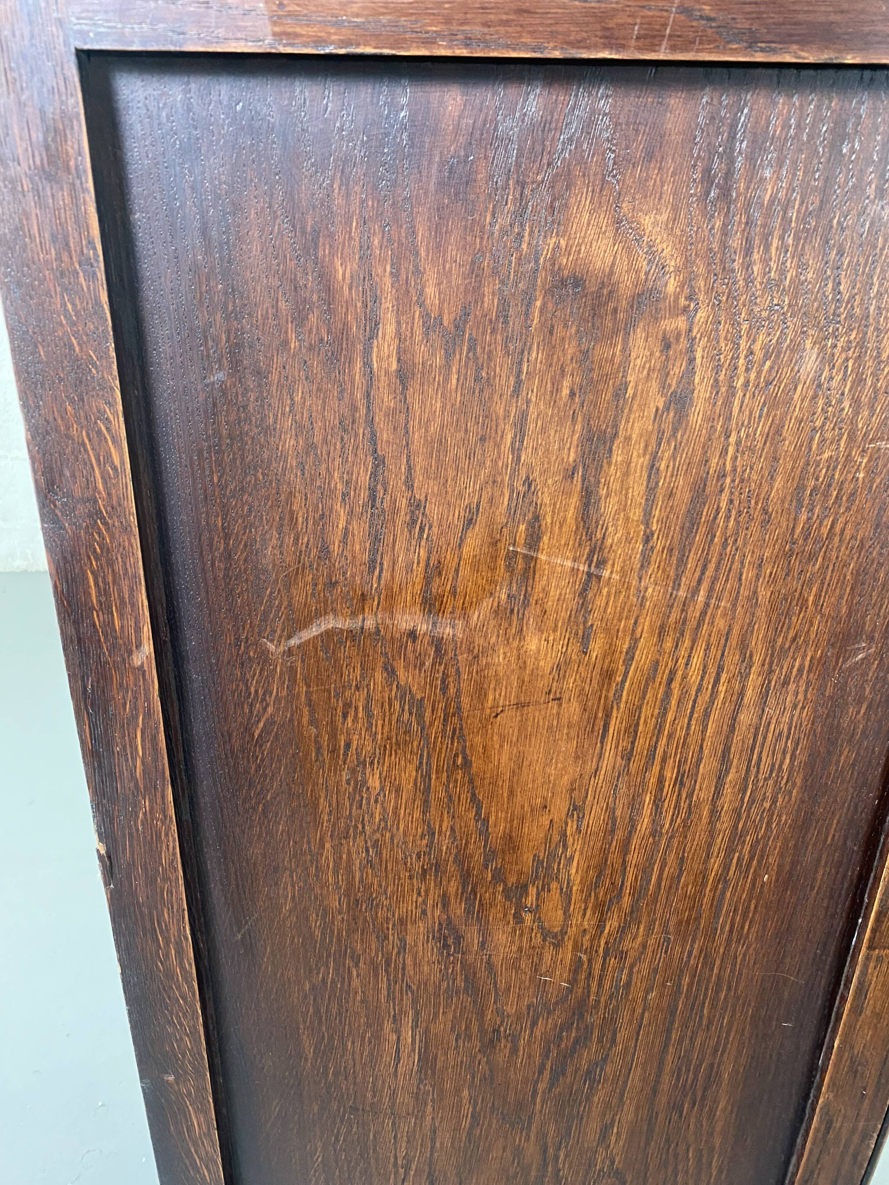 Large vintage wooden bookcase