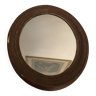 Miroir ovale en bois ancien art déco