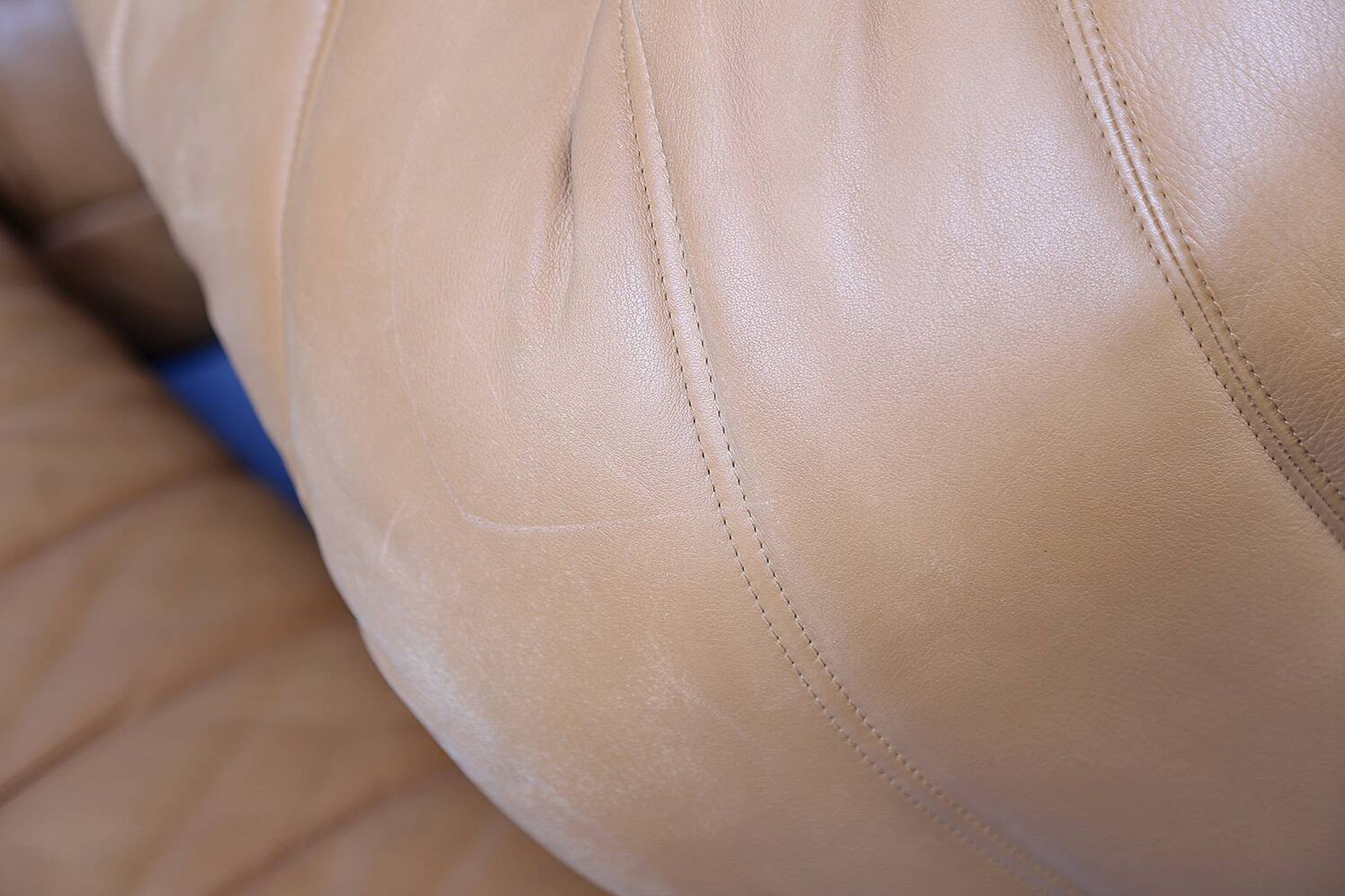Cognac leather Ligne Roset Togo set from 2010 designed by Michel Ducaroy