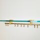 Brass and Glass R14G Wall-Mounted Coat Rack from Peter Ghyczy, 1980s