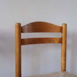 Pair of rustic straw chairs