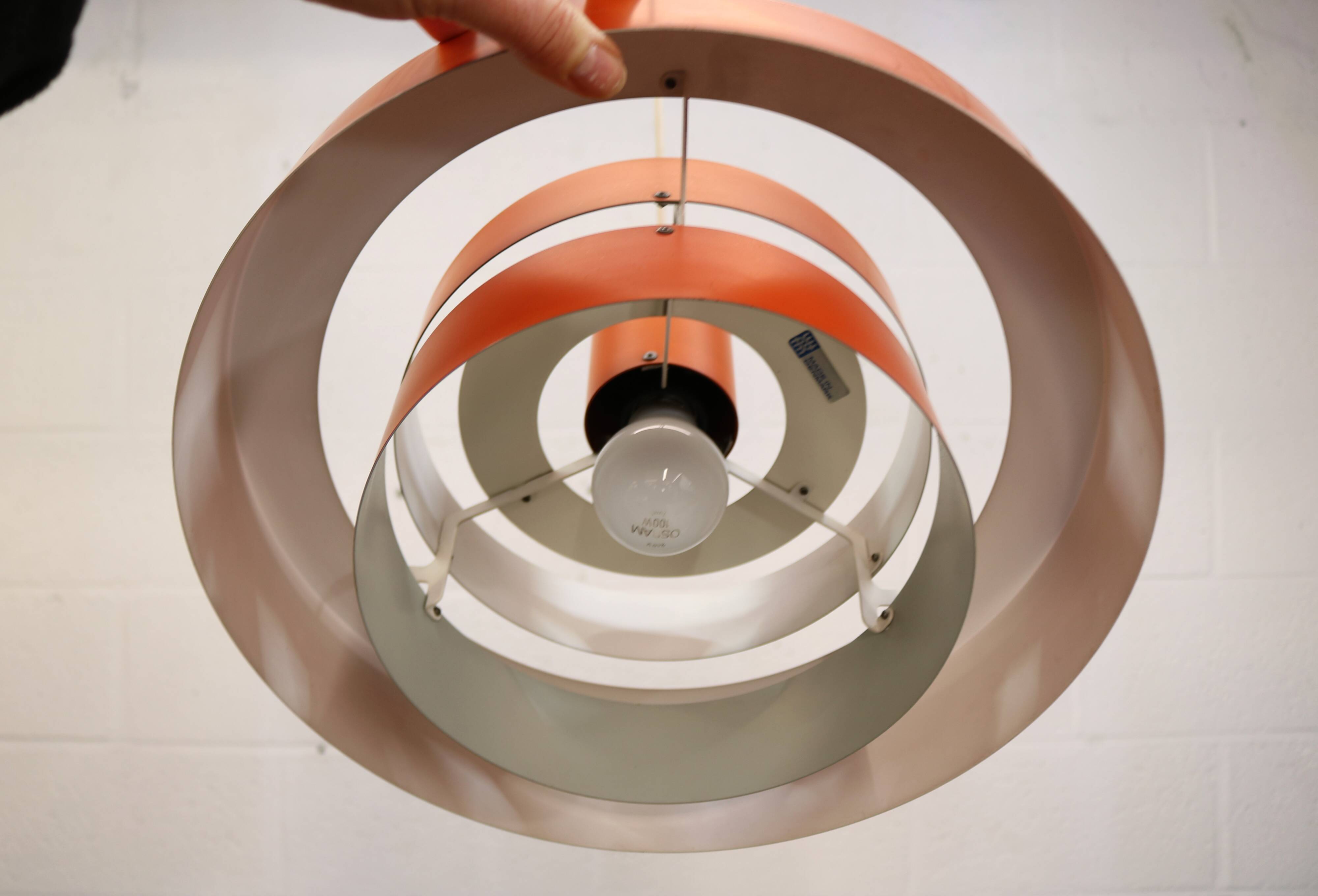 Mid-century modern hanging lamp by Jo Hammerborg - Fog & Morup - model Equ