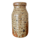 Vintage straight vase in pyrite stoneware
