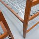 Pair of vintage stackable daybeds in oak wood and metal from the 60s