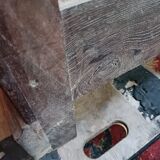 Cabinet bonnetière in solid oak and partial veneer