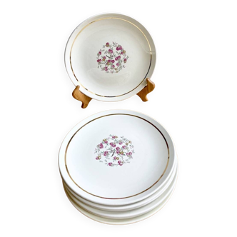Opaque porcelain plates 50's