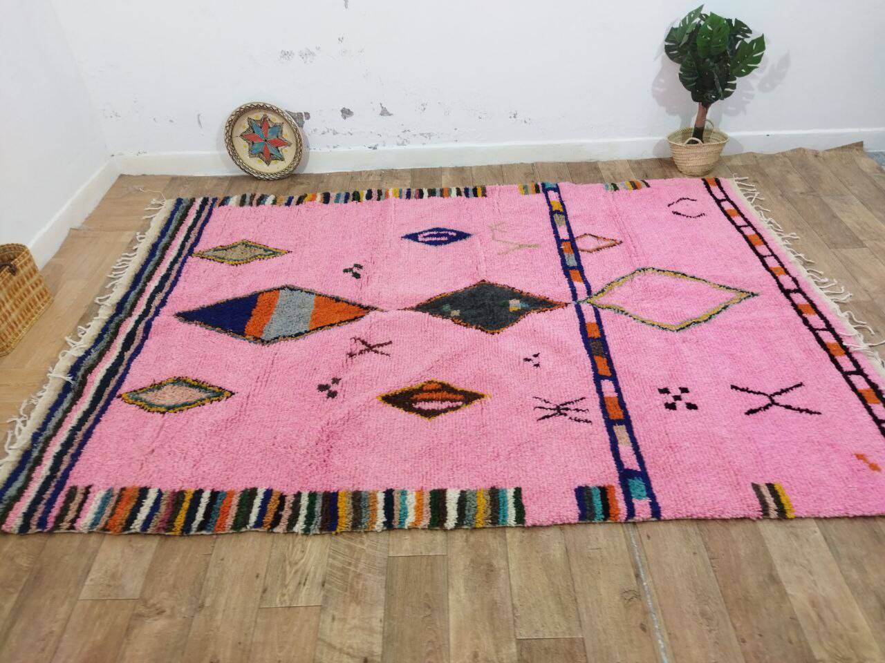 Azilal Berber rug in handmade wool 300 X 200 CM