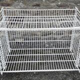 Interlocking rack made of sheathed metal wire