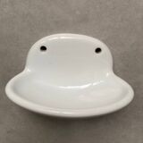 Wall-mounted earthenware soap holder