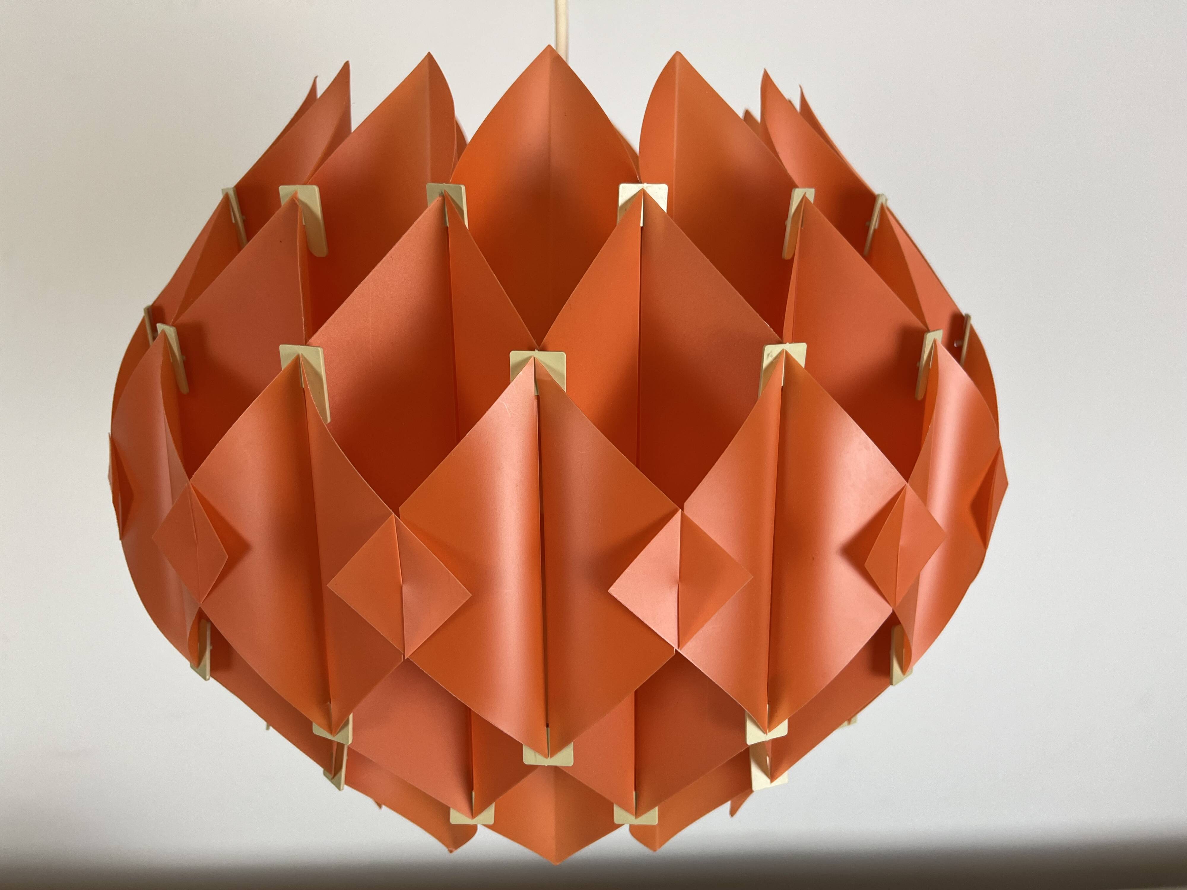 Butterfly pendant light by Lars Schioler for Hoyrup, 70s vintage style