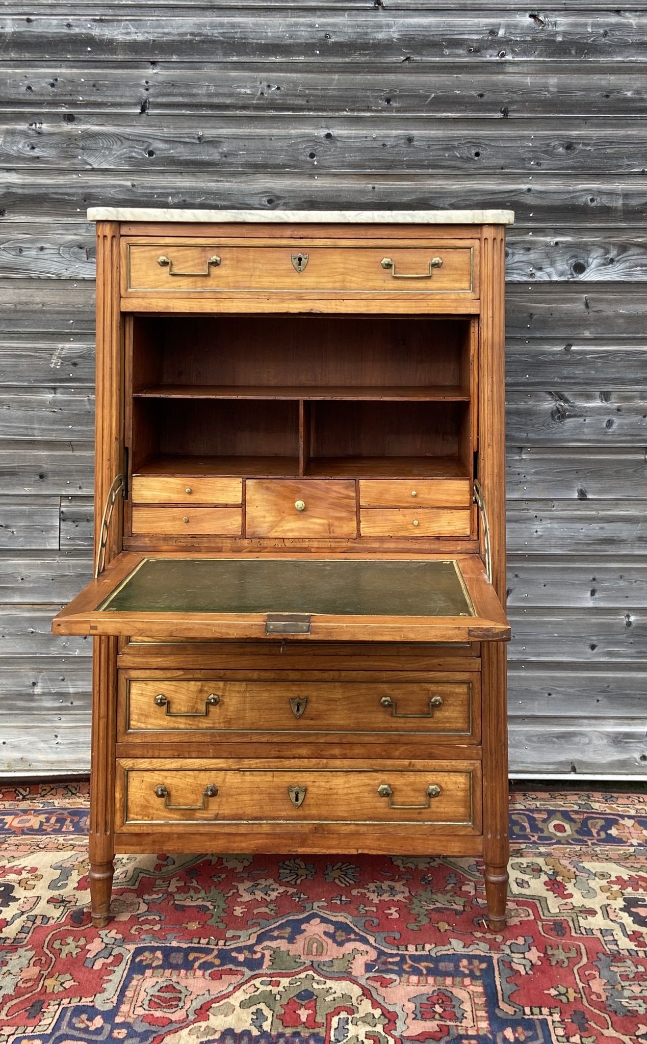 Louis XVI period secretary in 18th century cherry