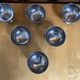 Set of 6 Ice Cream Bowls Style Rémy LETANG Vintage Stainless Steel #E084