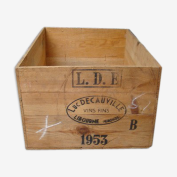 Old advertising wine box