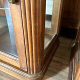 Pair of beveled glass display cases