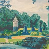 Oil landscape on canvas