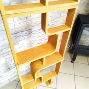 Bent plywood wall, bookcase, flowerbed, Volak by Holesov, 1960s Czechoslovakia