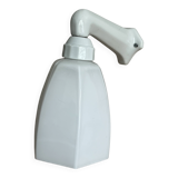 Art Deco wall light in ceramic and opaline.