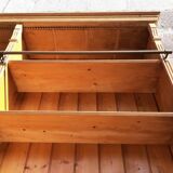 Pine bookcase (251 x 49 x height 288 cm)