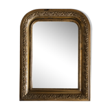 Philippe Louis mirror in gilded stucco