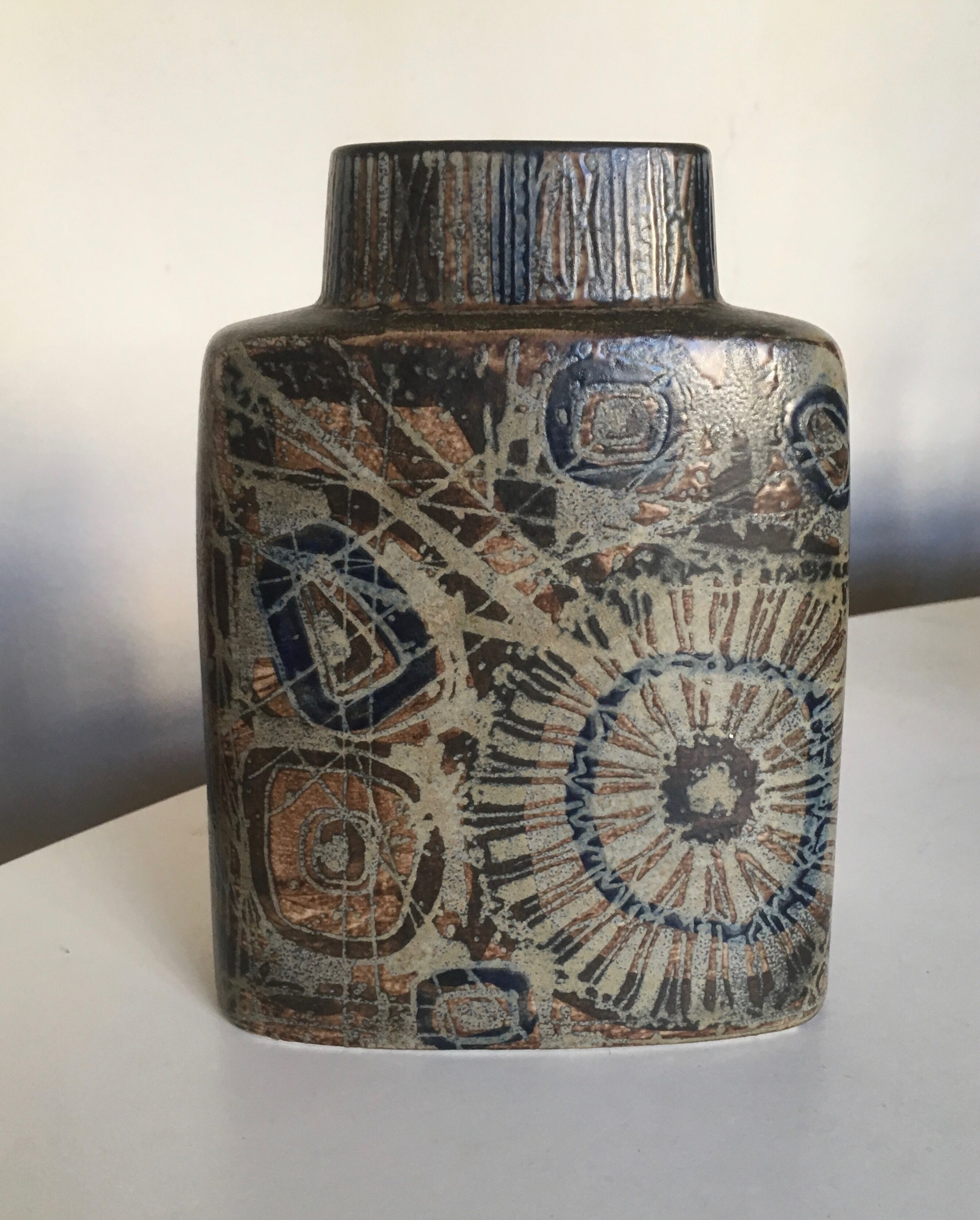 Royal Copenhagen vase Denmark Niels Thorsson Sunflower 1974