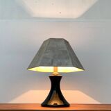 Floor or table lamp in German glass and synthetic cork in M Design style by Ingo Maurer, 1960s.