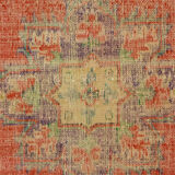 Anatolian handmade vintage rug 265 cm x 106 cm