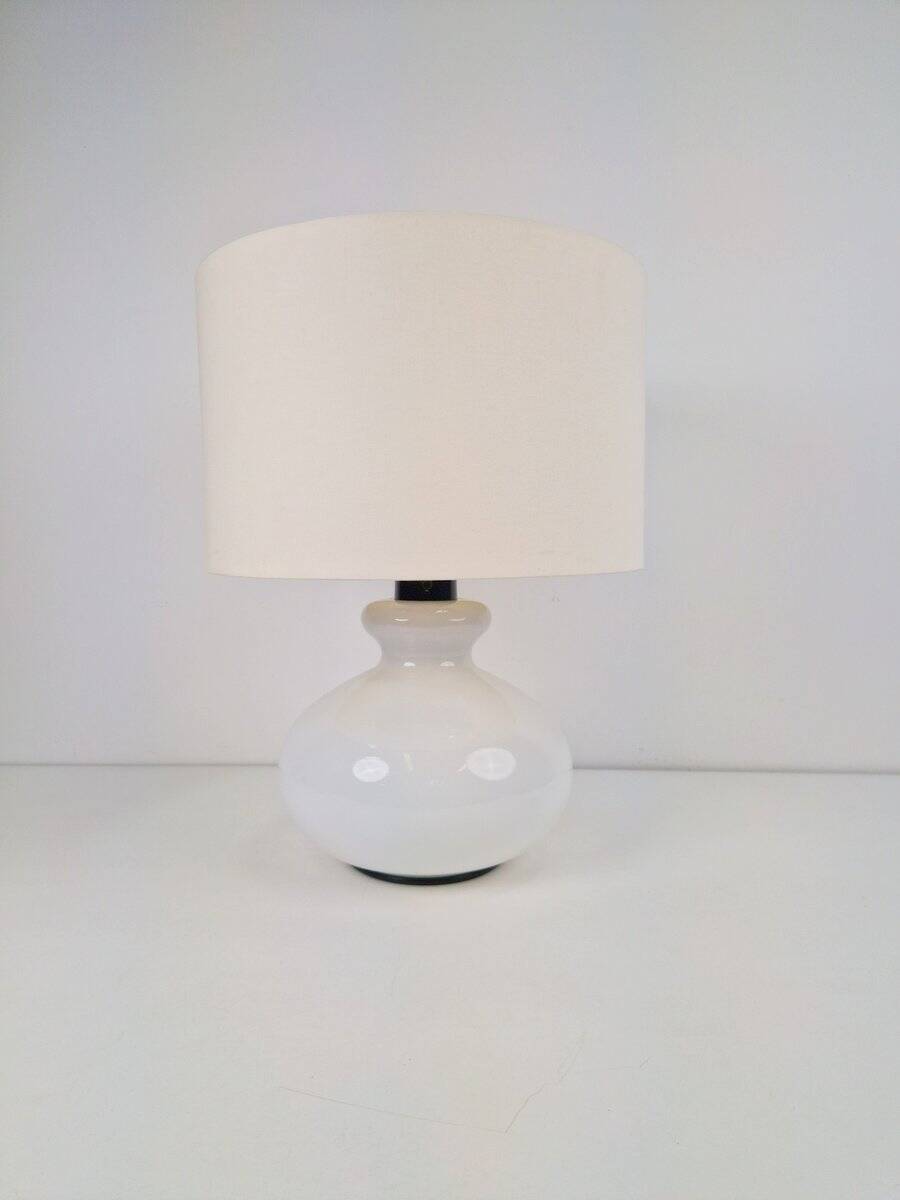 Lampe de table en verre vintage de Dijkstra, années 1960