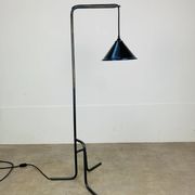 Tripod reading lamp, wrought iron, industrial style, handmade.
