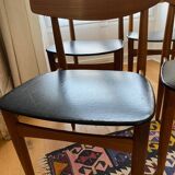 4 vintage chairs by WH Klein circa 1960.