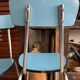 Pair of vintage blue Formica chairs
