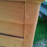 Commode ancienne style louis xvi plateau marbre