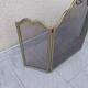 Fire shield brass chimney screen
