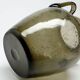Postmodern vase, olive antico glass, designed by Z. Horbowy, Poland, 1970s