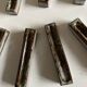 Set of 7 modernist pyrite stoneware potter's knife holders 1970
