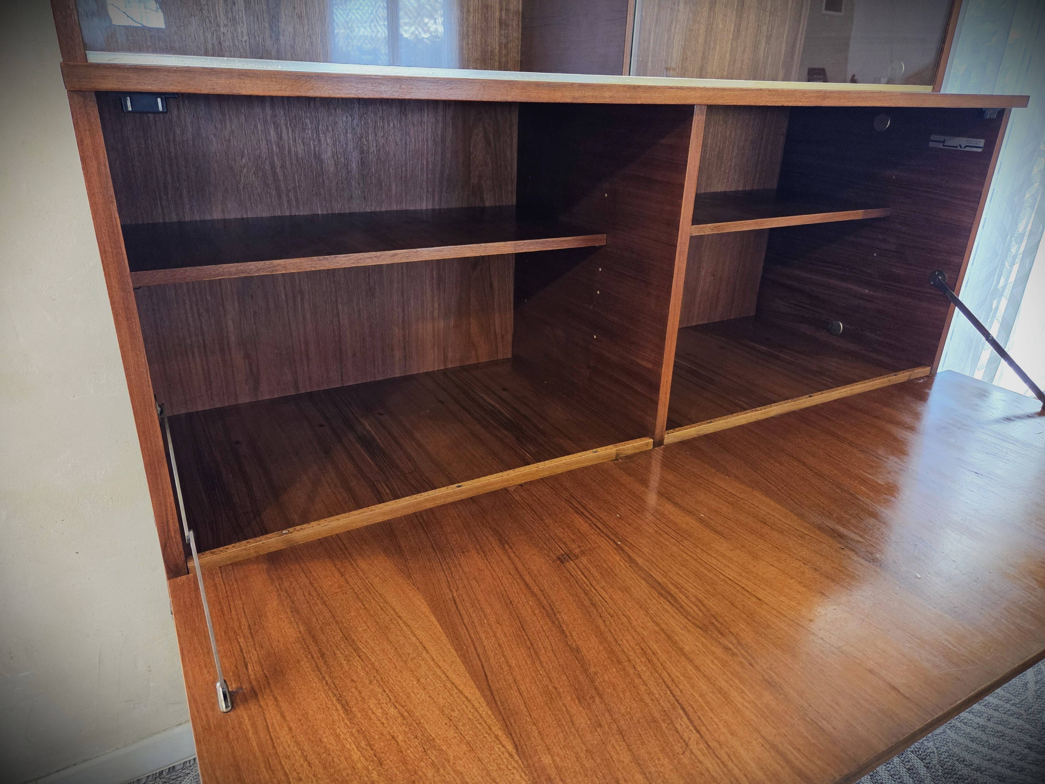 Buffet secrétaire en teck scandinave André Monpoix
