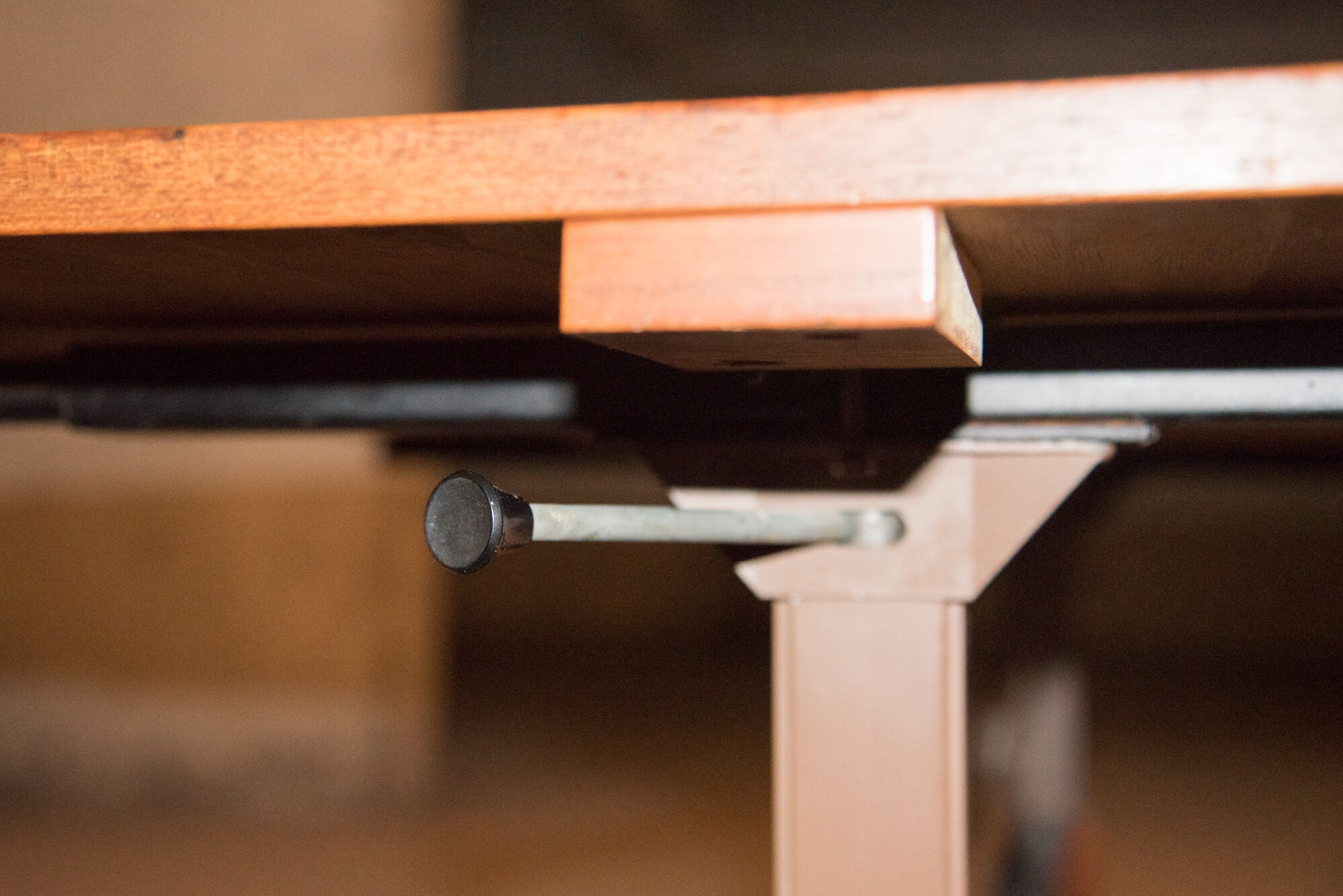 Table basse transformable teck années 60