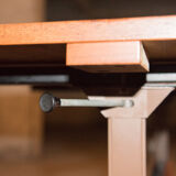 Transformable coffee table teak 60s