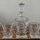 Vintage Bohemian crystal whisky set