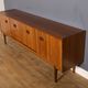 Restored 1960s Retro Long Nathan Corinthian Teak & Rosewood Sideboard