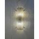 Set of Two Contemporary Smoked Diamonded Rectangular Murano Wall Sconces