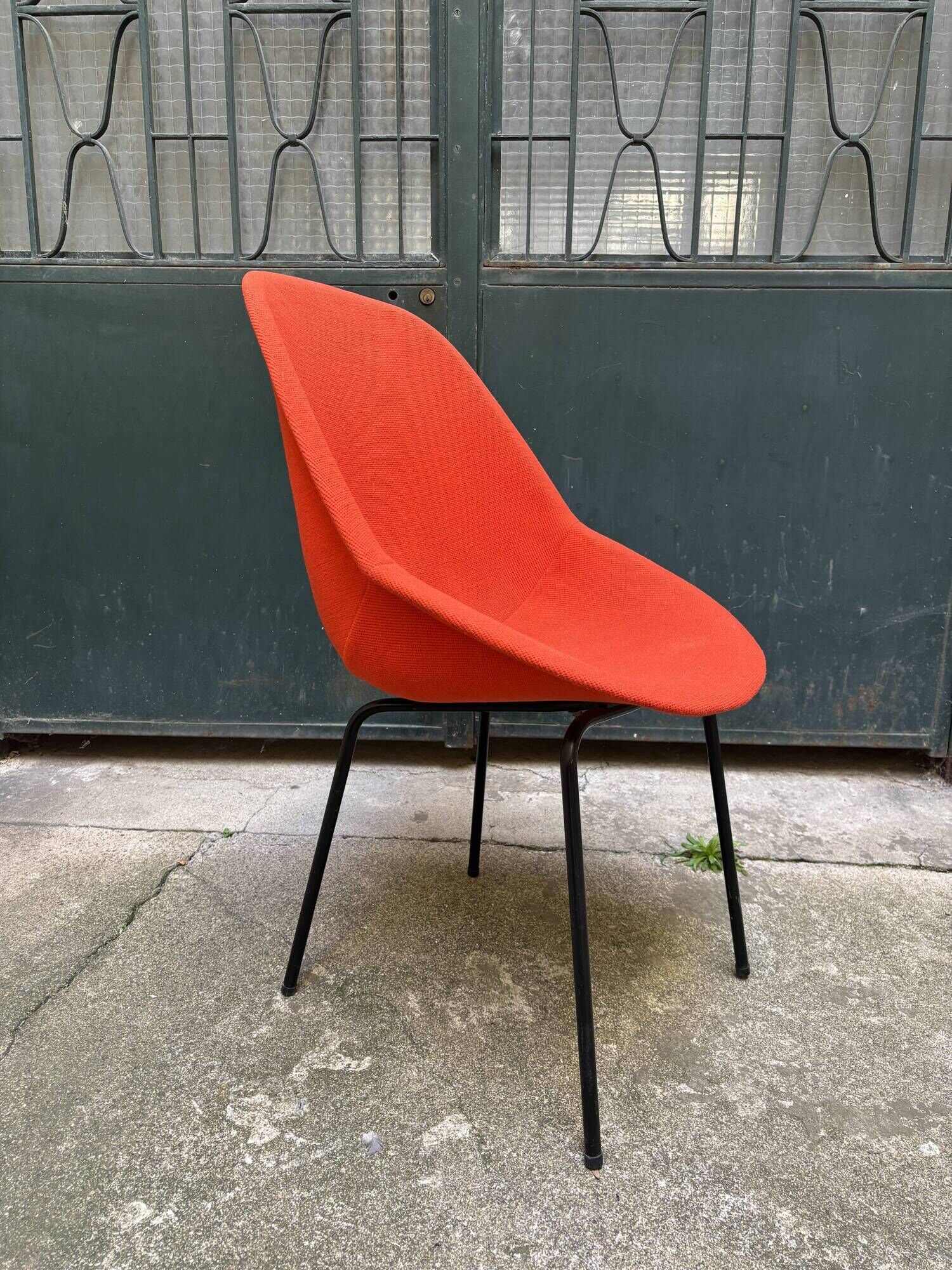 Set of 4 Geniève chairs by Dangles and Christian Defrance 1950