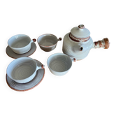 Teapot, 4 cups and 2 saucers Vallauris 50s Grandjean Jourdan