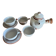Teapot, 4 cups and 2 saucers Vallauris 50s Grandjean Jourdan
