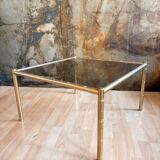 Bamboo coffee table in brass