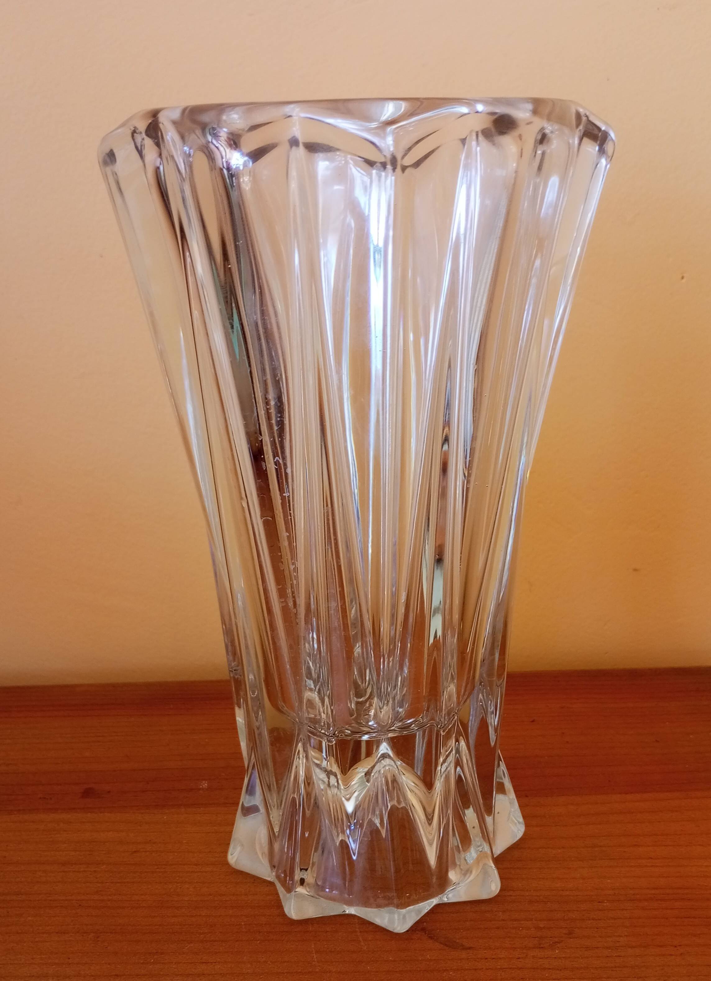 Crystal vase from the 70s - 80s