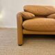 Maralunga Armchair cognac leather Cassina 1970s