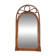 Arched Spanish wall mirror in rattan and bamboo, 1960s.
